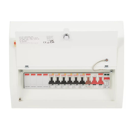 CONTACTUM DEFENDER 1.0 12-MODULE 6-WAY POPULATED MAIN SWITCH CONSUMER UNIT WITH SPD (459HA)