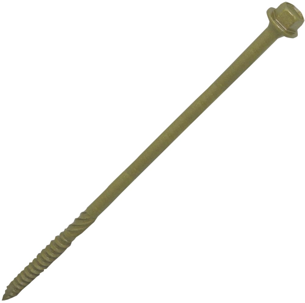 TIMBASCREW HEX FLANGE TIMBER SCREWS 6.7MM X 150MM 200 PACK