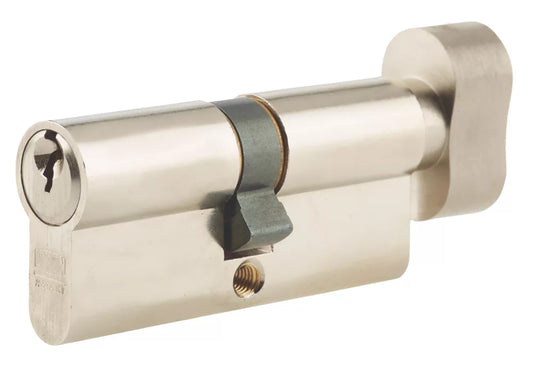 UNION 6-PIN THUMBTURN EURO CYLINDER LOCK 40-40 (80MM) SATIN NICKEL