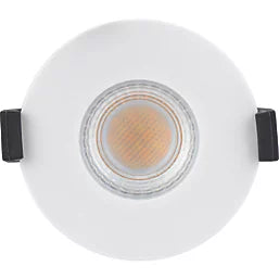 LUCECO FTYPE MK 2 FLAT FIXED CYLINDER FIRE RATED LED DOWNLIGHT CCT COLOUR CHANGE WHITE 4-6W 710/725/750/745LM