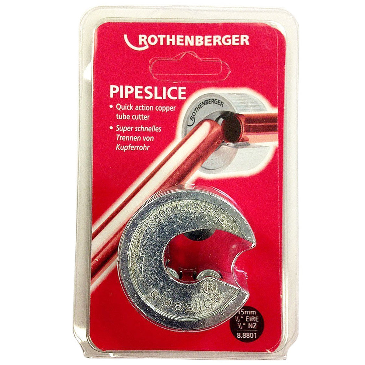 Rothenberger 15mm Pipeslice Copper Tube Cutter 88801E