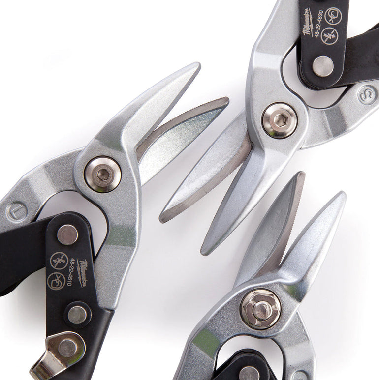 Milwaukee  Metal Snips Triple Pack Left Right and Straight Cut 48224533