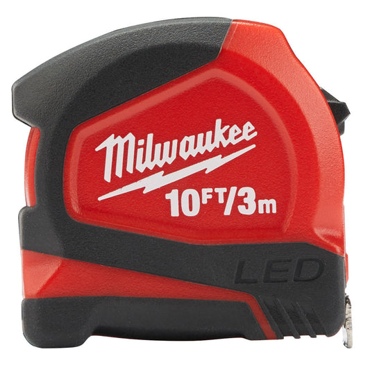 Milwaukee Magnetic LED Tape Measure 3m/10ft 48226602