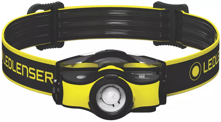 LEDLENSER IH5R RECHARGEABLE LED HEAD TORCH BLACK/YELLOW 400LM