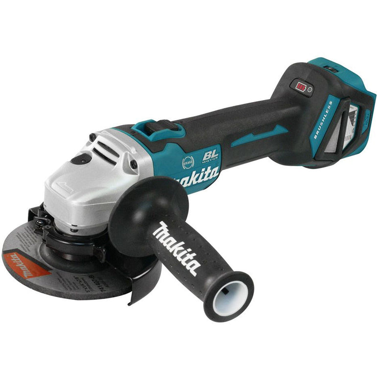 Makita DGA513Z 18V Brushless 125mm Angle Grinder with 1 x 5.0Ah Battery & Charger