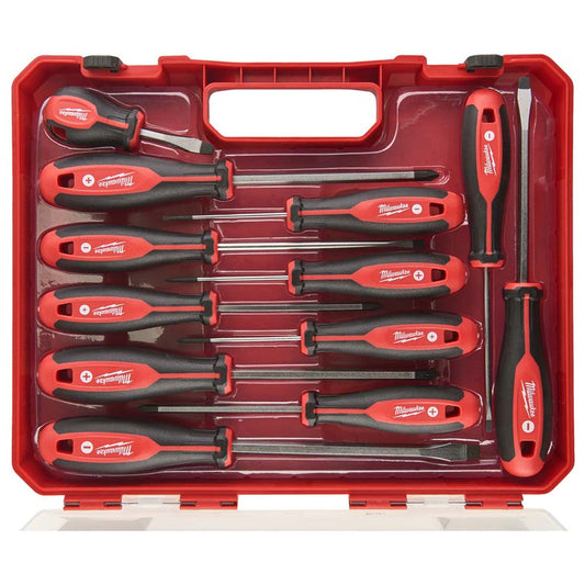 Milwaukee Tri-Lobe Screwdriver 12 Piece Set SL/PZ/PH 4932472003