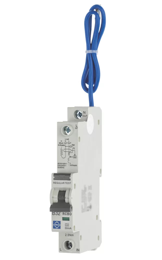 LEWDEN 32A 30MA SP TYPE B RCBO