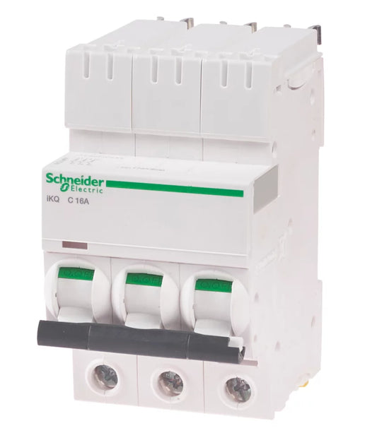 SCHNEIDER ELECTRIC IKQ 16A TP TYPE C 3-PHASE MCB (498HV)