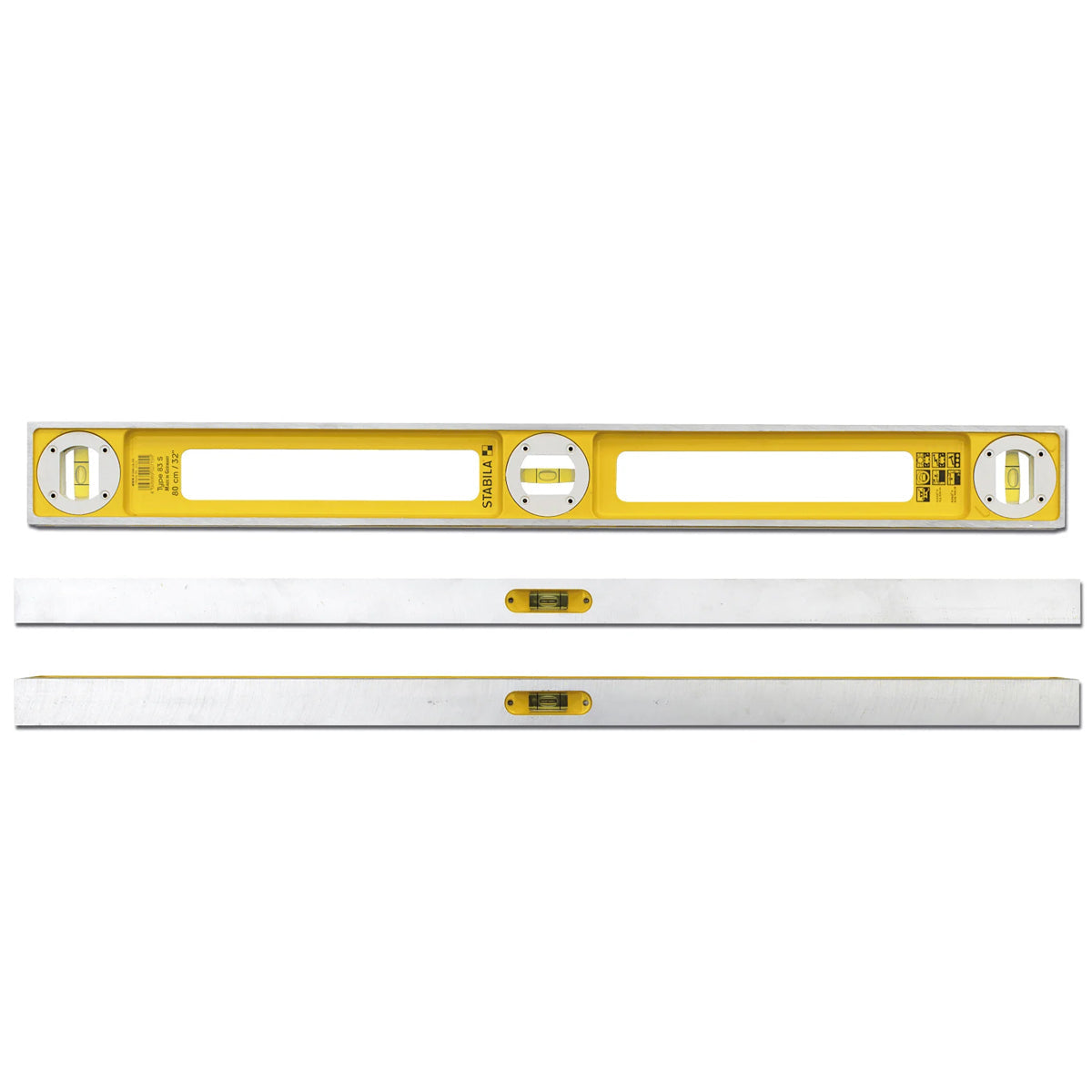 Stabila STB83S16 83S 40cm / 16in Level Double Plumb 3 Vial - 02542