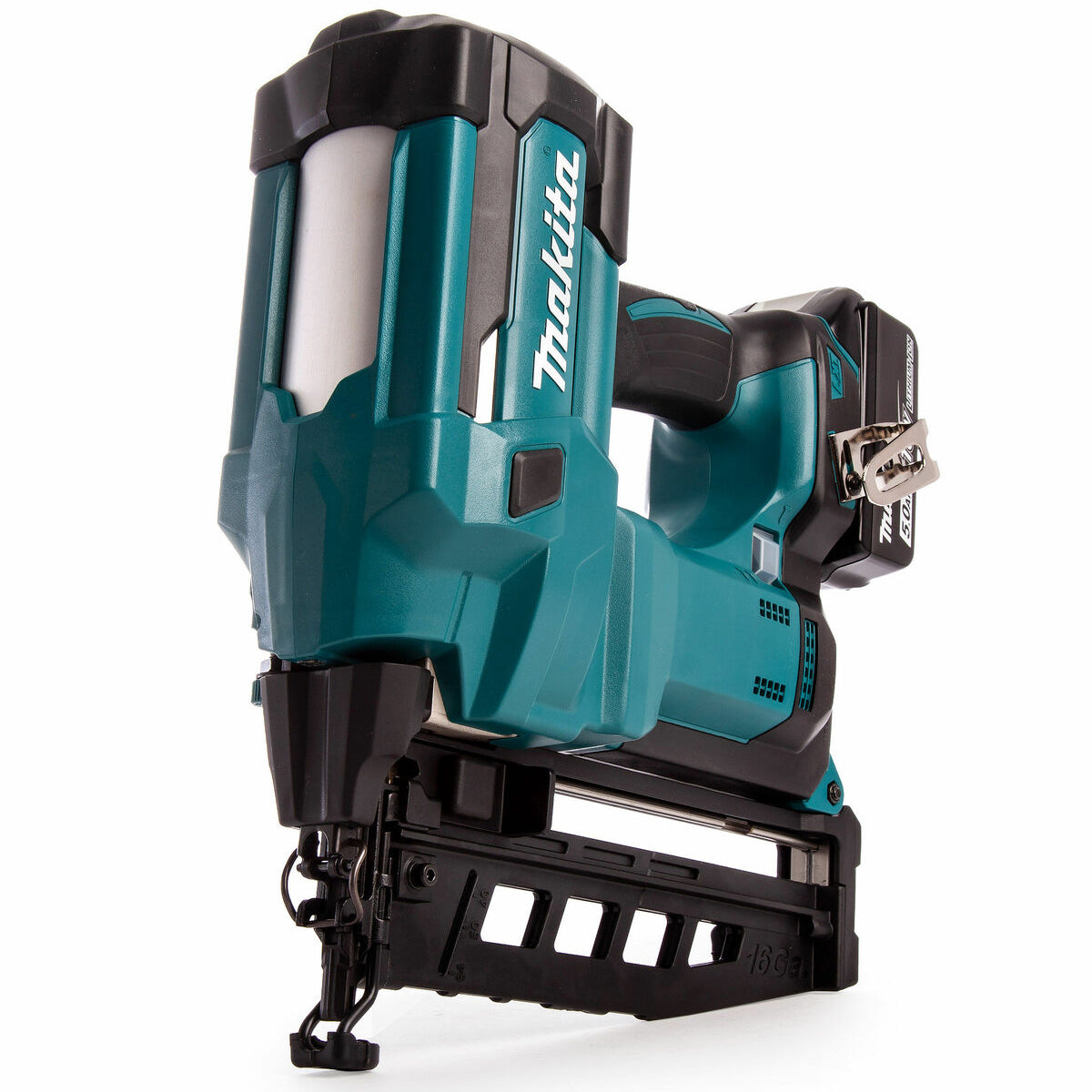 Makita DBN600RTJ 18V Second Fix 16Ga Finish Nailer With 2 x 5.0Ah Battery & 2000 Piece Brad Nails