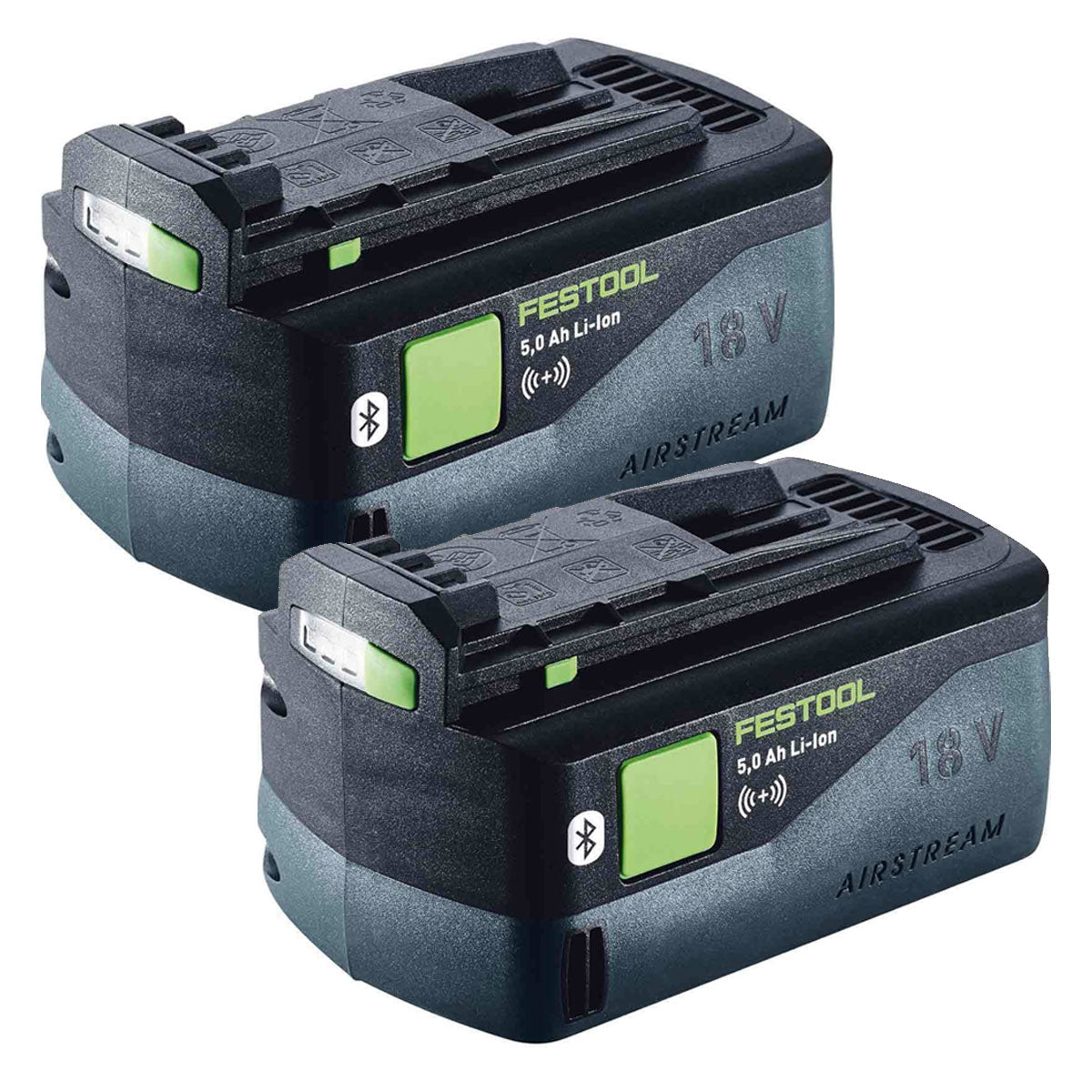 Festool BP 18 Li 18V 5.0Ah ASI Bluetooth Battery 577660 Pack of 2