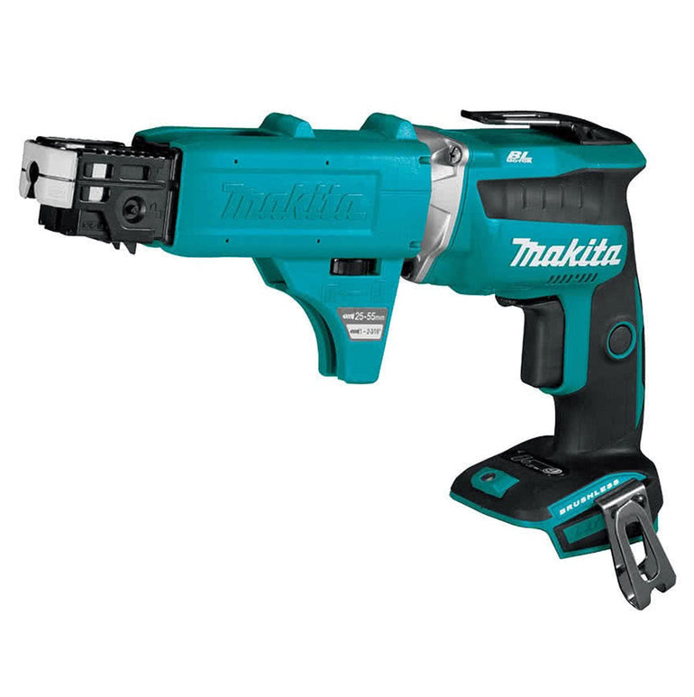 Makita DFS452Z 18V Brushless Drywall Screwdriver With Collated Autofeed Attachment