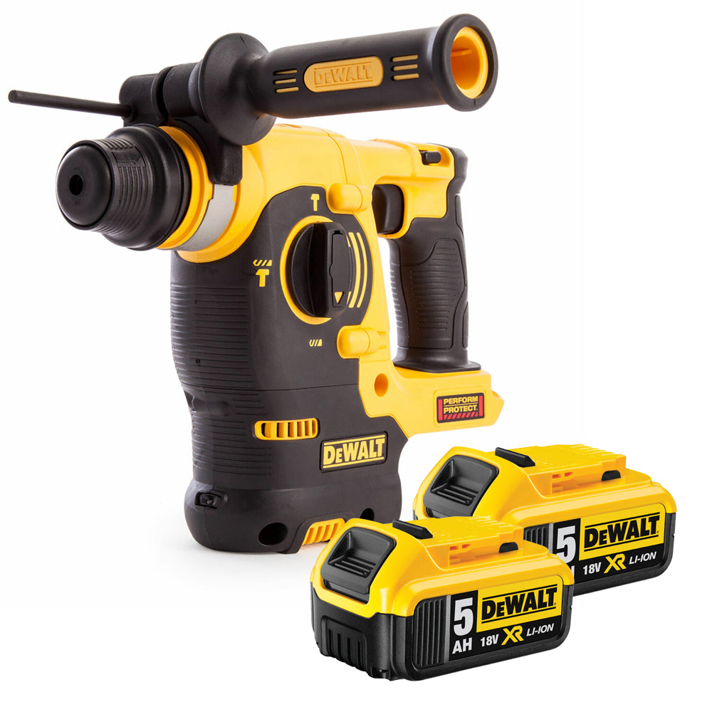 Dewalt DCH253N 18V SDS Plus Rotary Hammer Drill With 2 x 5Ah Batteries