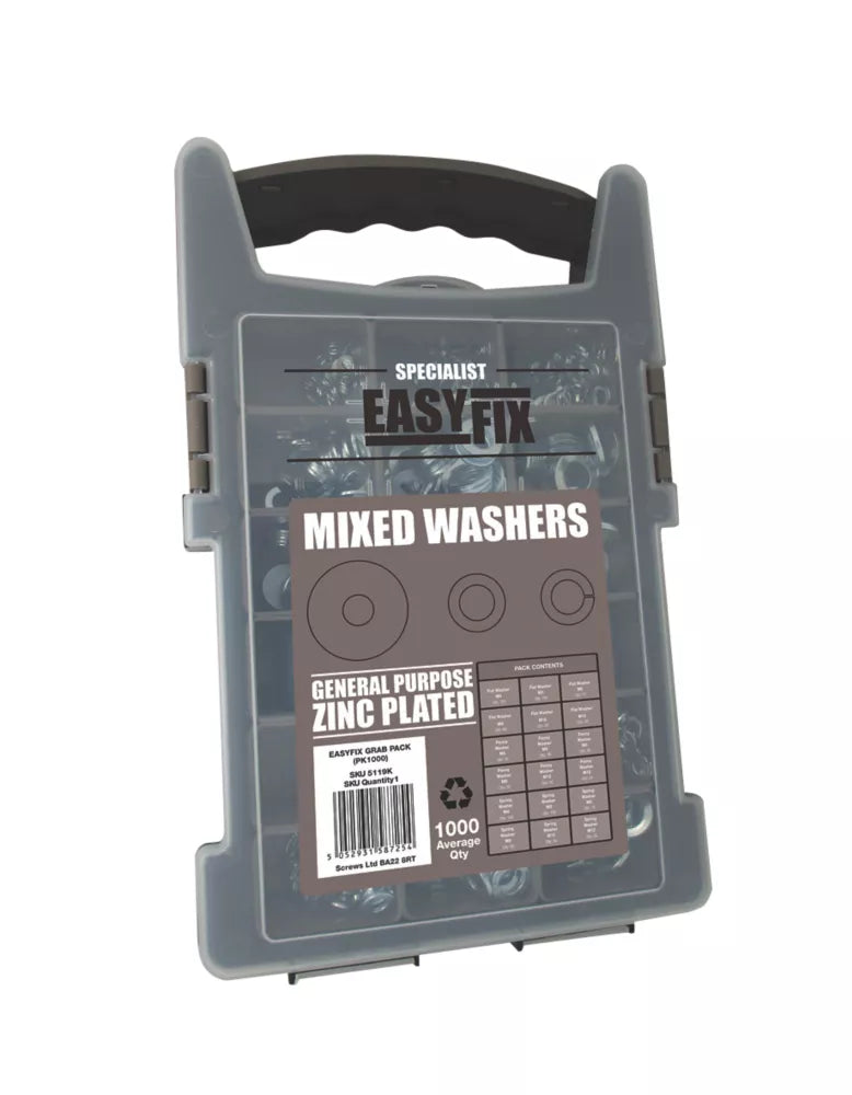 EASYFIX MIXED WASHERS 1000 PIECE SET