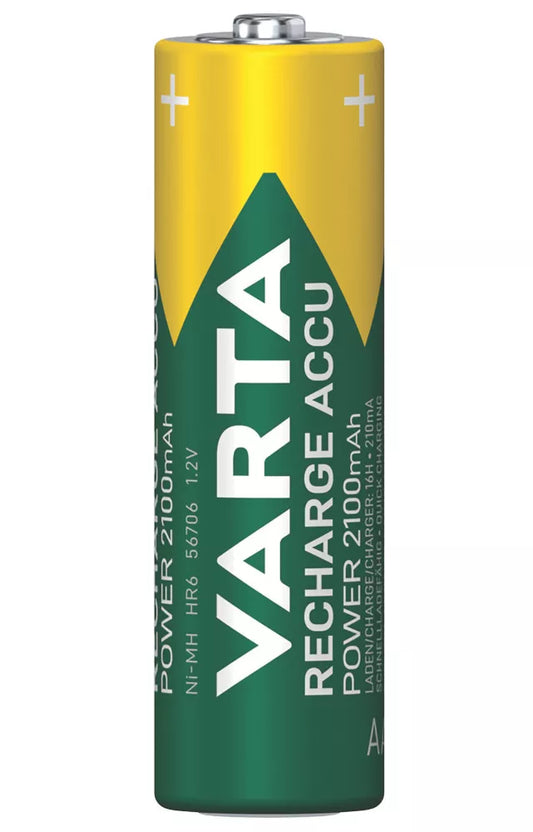 VARTA READY2USE RECHARGEABLE AA BATTERIES 4 PACK