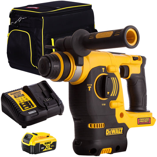 Dewalt DCH253N 18V SDS+ Rotary Hammer Drill with 1 x 5.0Ah Battery & Charger in Bag