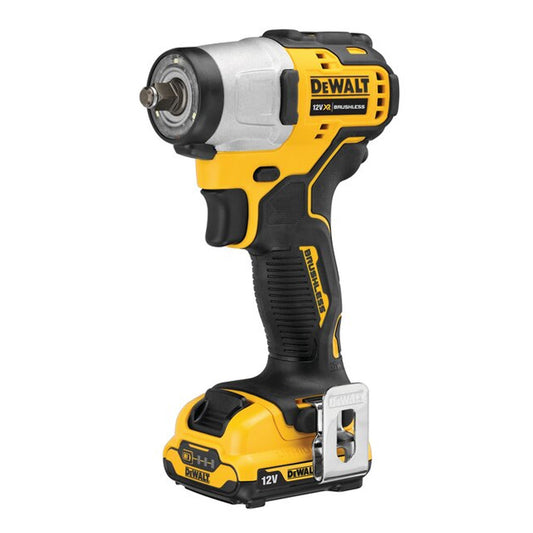 Dewalt DCF902D2 12V Brushless 3/8'' Impact Wrench with 2 x 2.0Ah Battery Charger & Case