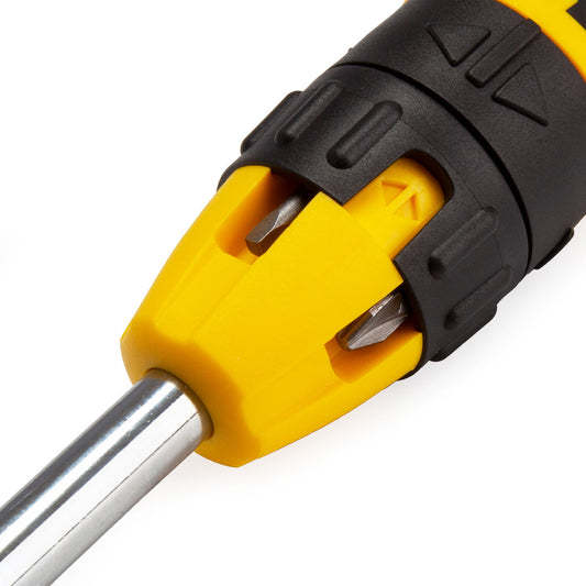 Stanley 0-68-010 Multibit Ratchet Screwdriver with 10 Bits STA068010