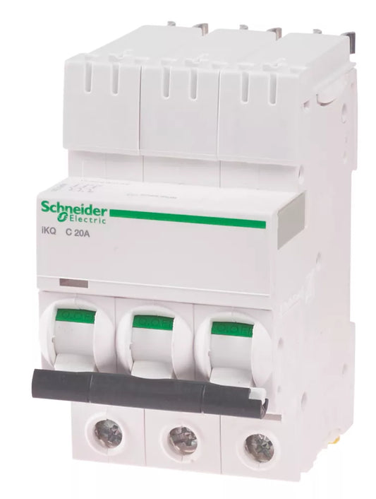 SCHNEIDER ELECTRIC IKQ 20A TP TYPE C 3-PHASE MCB (543HV)