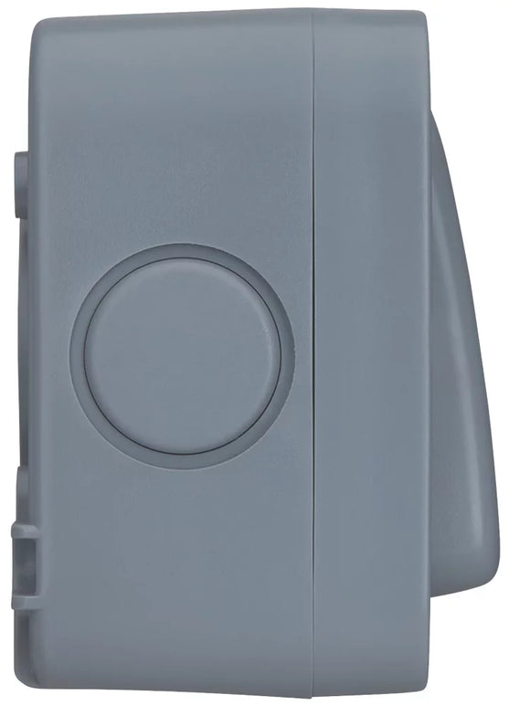 BRITISH GENERAL WP12 IP66 20A 1-GANG 2-WAY WEATHERPROOF OUTDOOR SWITCH WITH NEON