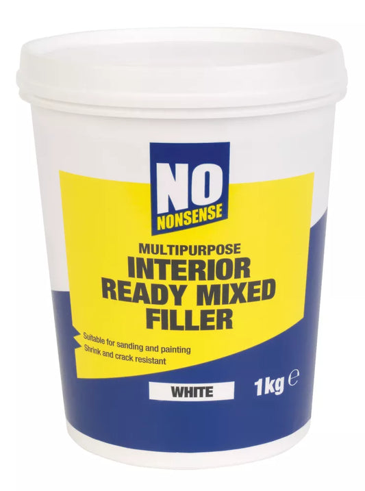 NO NONSENSE INTERIOR READY-MIXED FILLER WHITE / OFF-WHITE 1KG