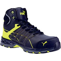 PUMA VELOCITY 2.0 MID METAL FREE SAFETY TRAINER BOOTS YELLOW SIZE 9