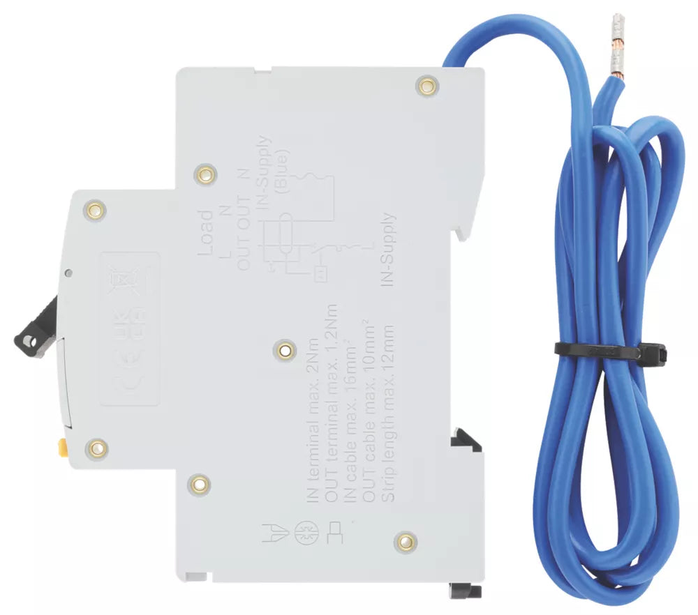 BRITISH GENERAL FORTRESS 40A 30MA SP & N TYPE B COMPACT RCBO