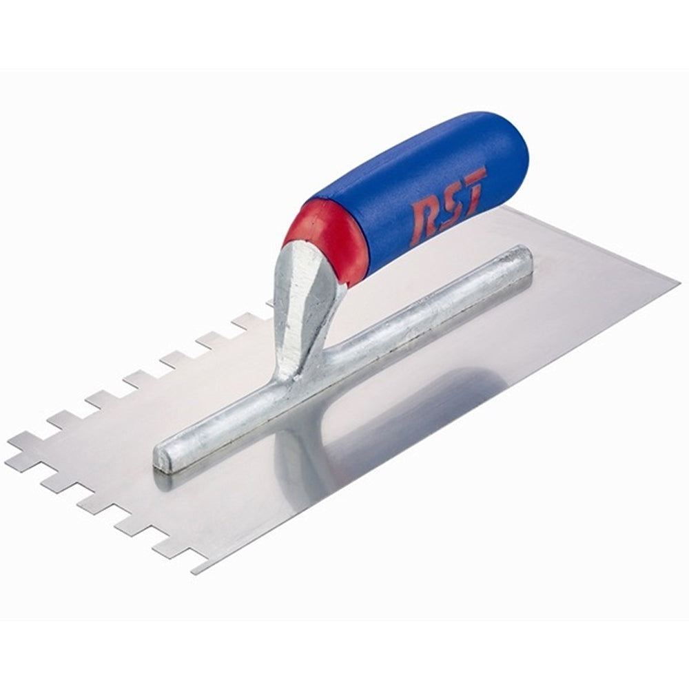 R.S.T. Notched Trowel - Square Serration 10x10mm Soft Grip RST6260ST