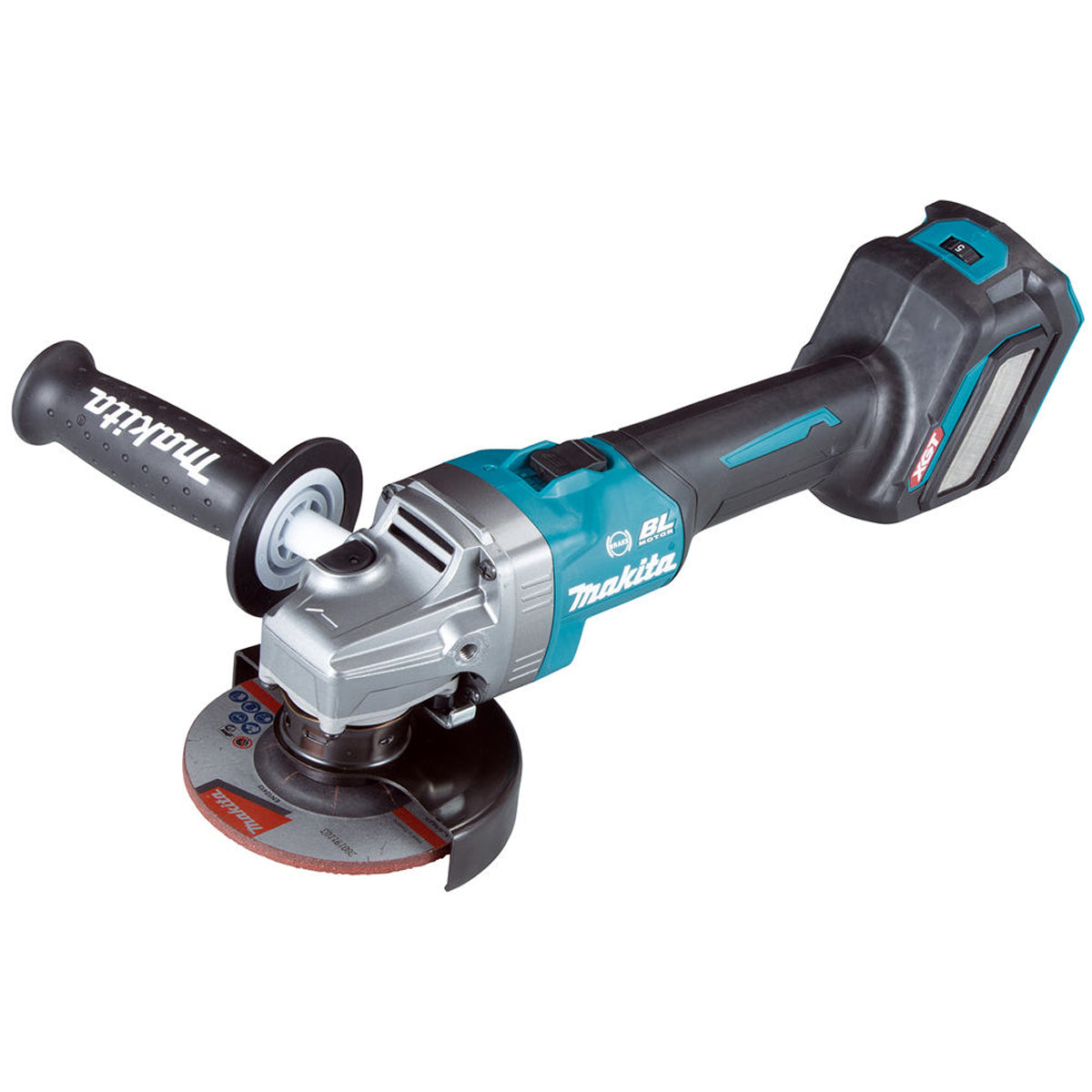 Makita GA022GZ 40V 115mm Brushless Angle Grinder with 1 x 2.5Ah Battery Charger & Bag