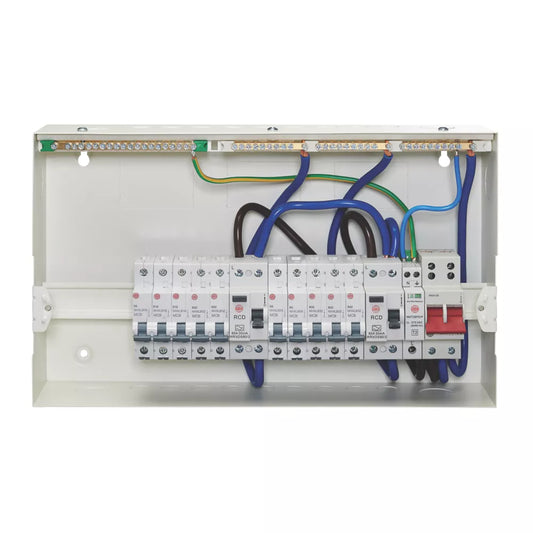 WYLEX 21-MODULE 14-WAY POPULATED HIGH INTEGRITY MAIN SWITCH CONSUMER UNIT WITH SPD (605VF)