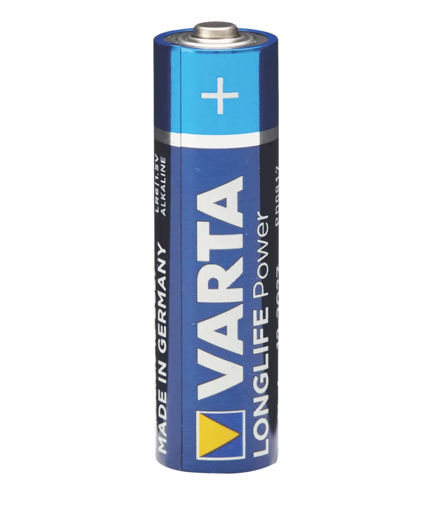 VARTA LONGLIFE POWER AA ALKALINE BATTERIES 12 PACK