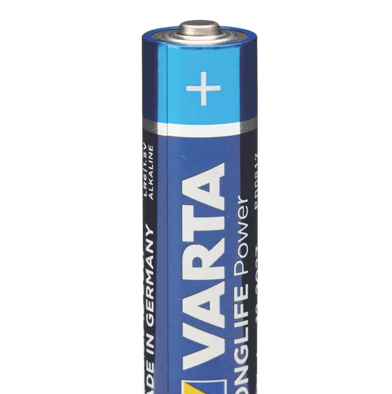 VARTA LONGLIFE POWER AA ALKALINE BATTERIES 12 PACK