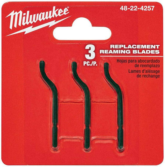 MILWAUKEE 48224257 REPLACEMENT REAMING BLADES X3 PCS