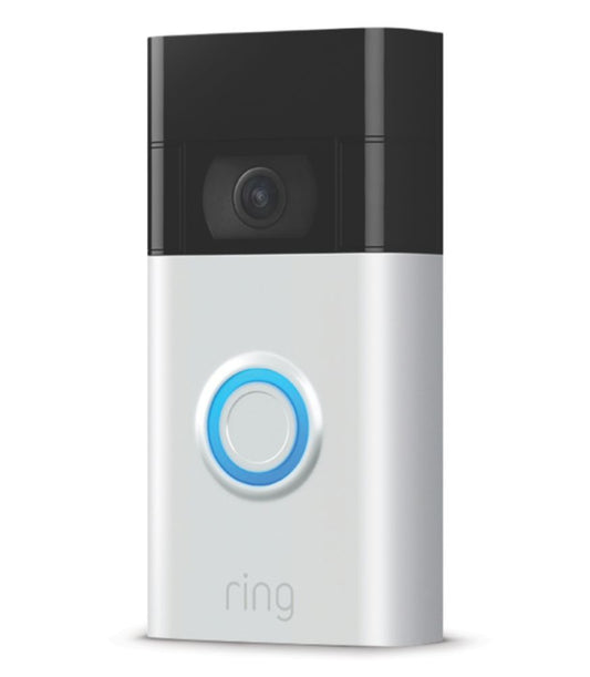 RING GEN 2 WIRED OR WIRELESS SMART VIDEO DOORBELL SATIN NICKEL