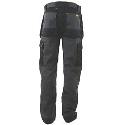 DEWALT BARSTOW HOLSTER WORK TROUSERS CHARCOAL GREY 34" W 31" L