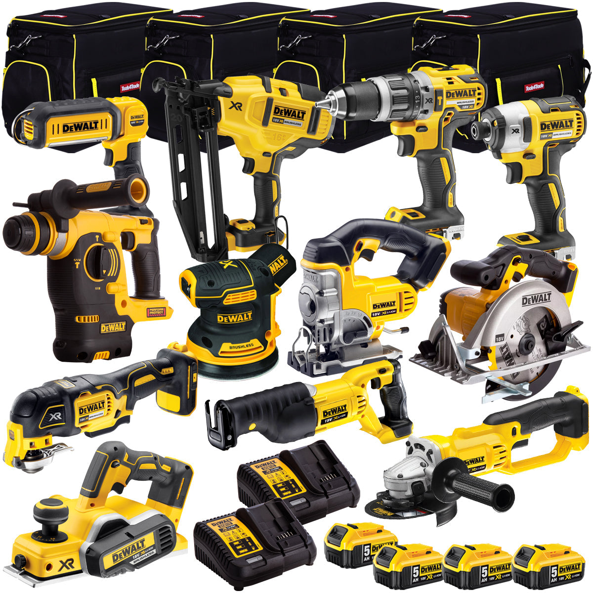 DeWalt DCKT4T12BP4 18V XR 12 Piece with 4 x 5.0Ah Li-ion KIT