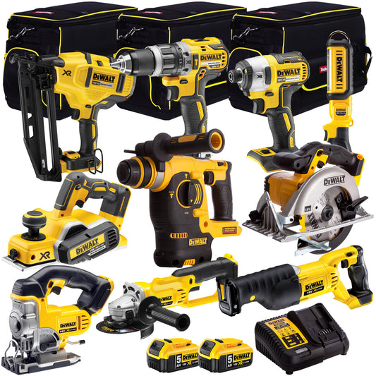 DeWalt DCKT4T10BP2 18V XR 10 Piece with 2 x 5.0Ah Li-ion KIT