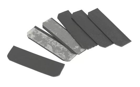 FLEXIFIRE GRAPHITE INTUMESCENT HINGE PADS RADIUSED CORNERS 100MM 6 PACK