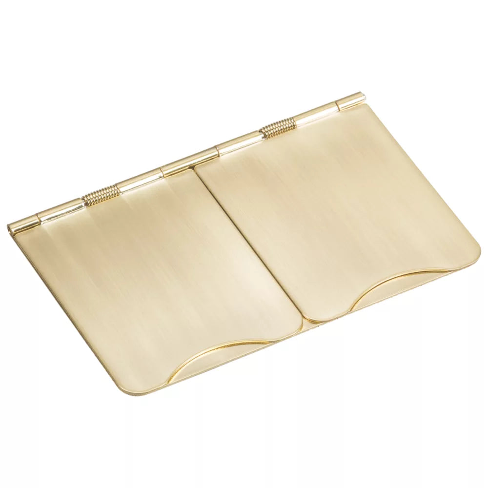 KNIGHTSBRIDGE FPR9UBBW 13A 2-GANG UNSWITCHED FLOOR SOCKET BRUSHED BRASS WITH WHITE INSERTS