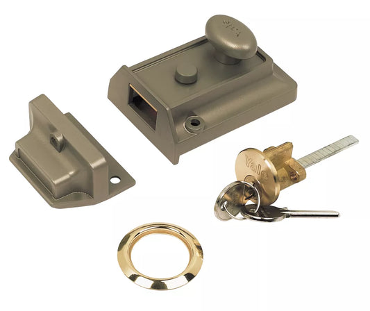 YALE 630077101322 NIGHT LATCH BRONZE 60MM BACKSET