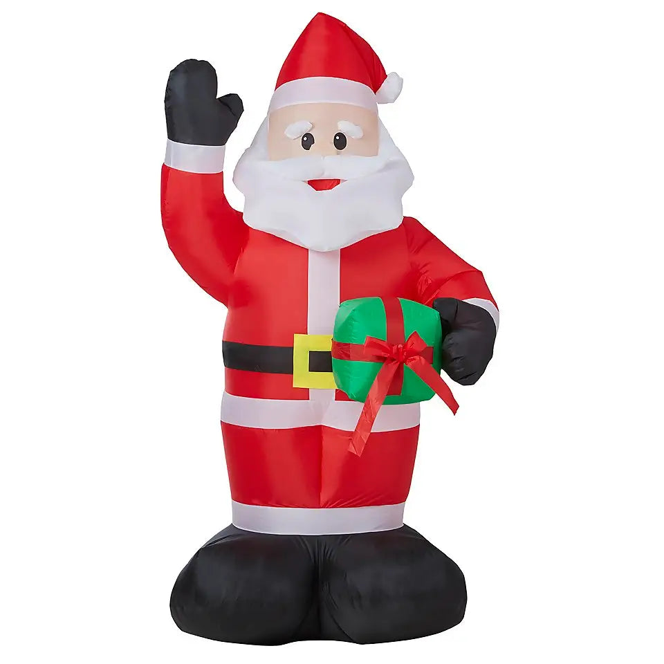 6ft Santa with Gift Christmas Outdoor Inflatable Decoration