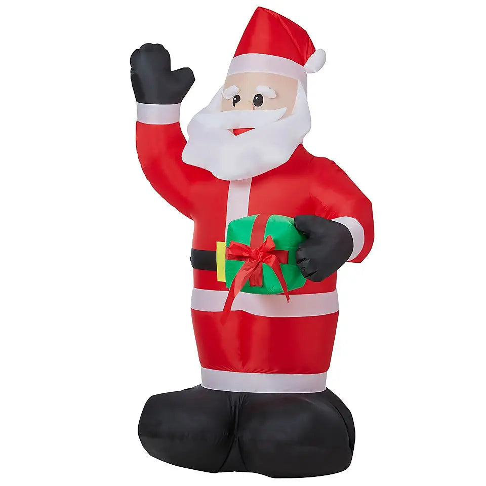 6ft Santa with Gift Christmas Outdoor Inflatable Decoration