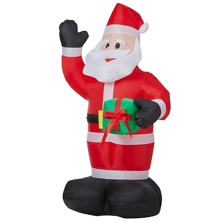 6ft Santa with Gift Christmas Outdoor Inflatable Decoration