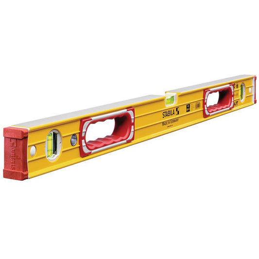 Stabila STB1962100 100cm / 40" Double Plumb Vial Ribbed Spirit Level - 15235