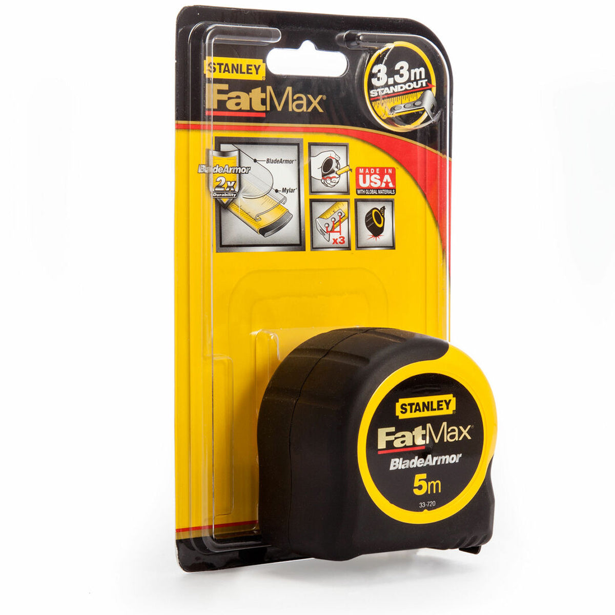 Stanley 0-33-720 FatMax BladeArmor Tape 5m Metric (W-32mm) STA033720