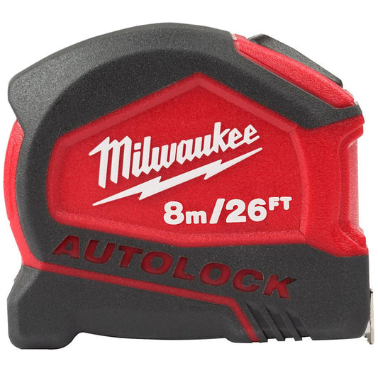 Milwaukee 8 m / 25 Autolock Tape Measure  4932464666