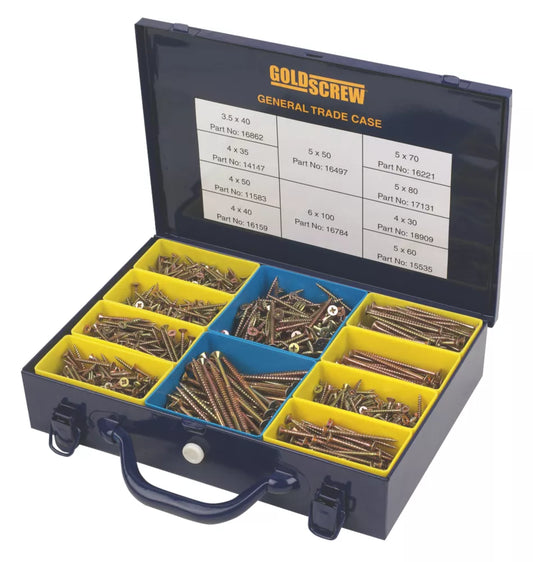 GOLDSCREW PZ DOUBLE-COUNTERSUNK GENERAL TRADE CASE 1400 PCS