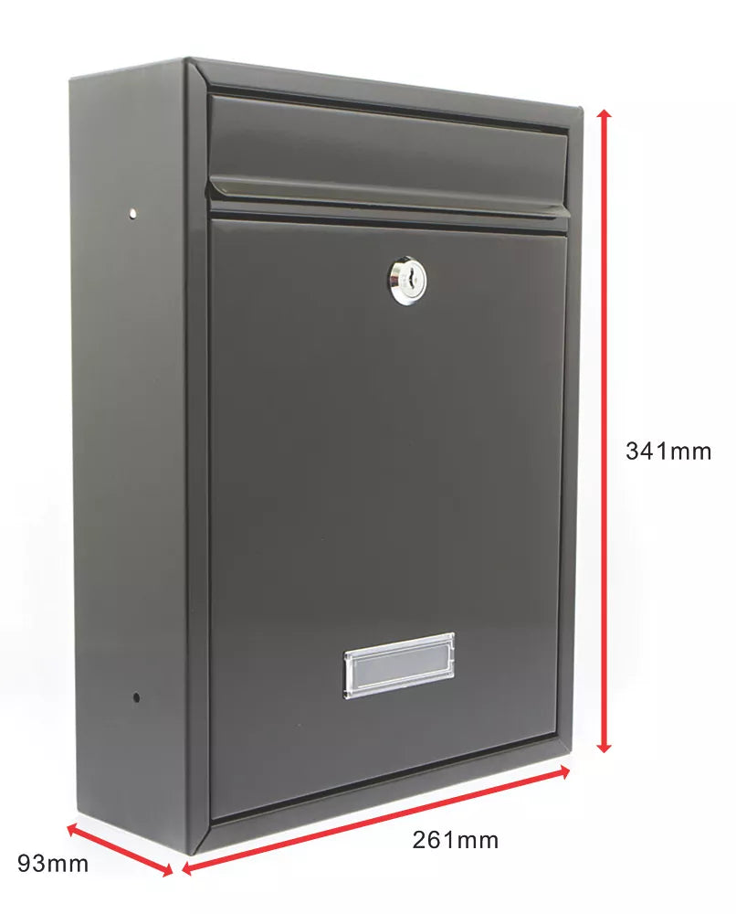 SMITH & LOCKE COMPACT POST BOX GREY GLOSS