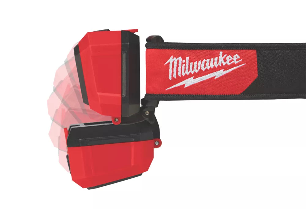 MILWAUKEE HL-SF LED SPOT FLOOD HEADLAMP BLACK / RED 450LM