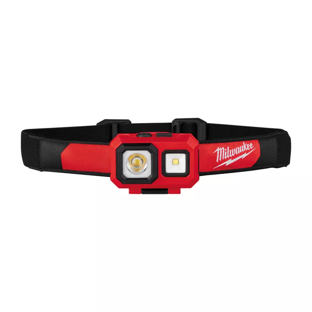 MILWAUKEE HL-SF LED SPOT FLOOD HEADLAMP BLACK / RED 450LM